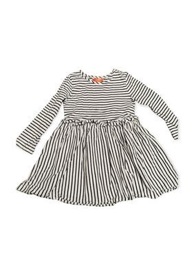 Joe Fresh long sleeves black and white stripe dress